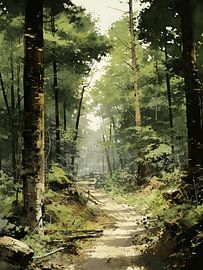 forest path nature calm peaceful trees beauty mystical
