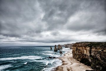 Twaalf apostelen, Port Campbell National Park, Great Ocean Road, Victoria, Australië van Tjeerd Kruse