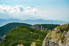 Blick über die Südtiroler Alpen von Leo Schindzielorz