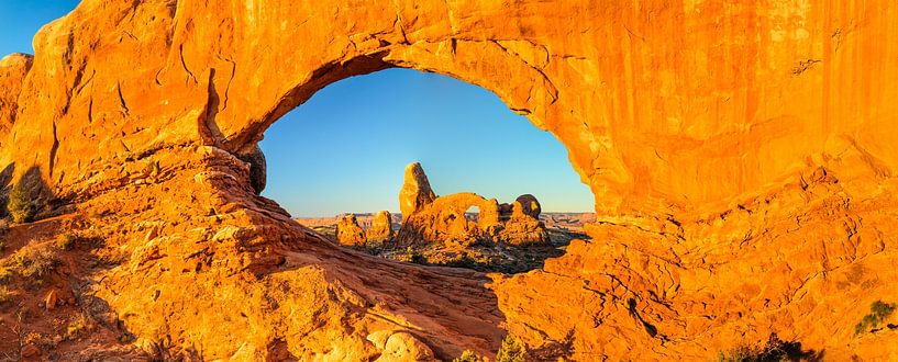 North Window bei Sonnenaufgang, Arches Nationalpark, Utah, USA von Markus Lange