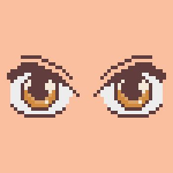 Pixel kunst anime ogen