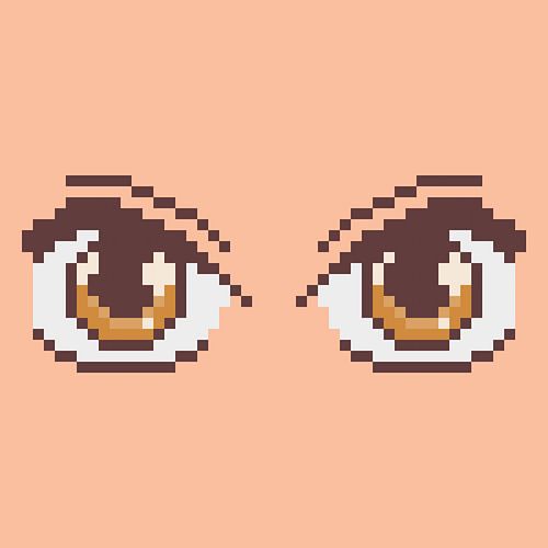 Pixel Art Anime Eyes sur Dedi Dermawan
