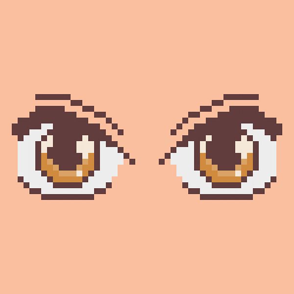 Pixel Art Anime-Augen von Dedi Dermawan