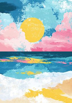 Sea Beach Horizon Sky Sun