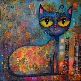 No emotion cat artistic