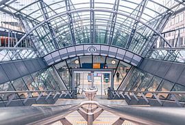 Entrée de la gare de Bruxelles-Luxembourg | photographie de ville
