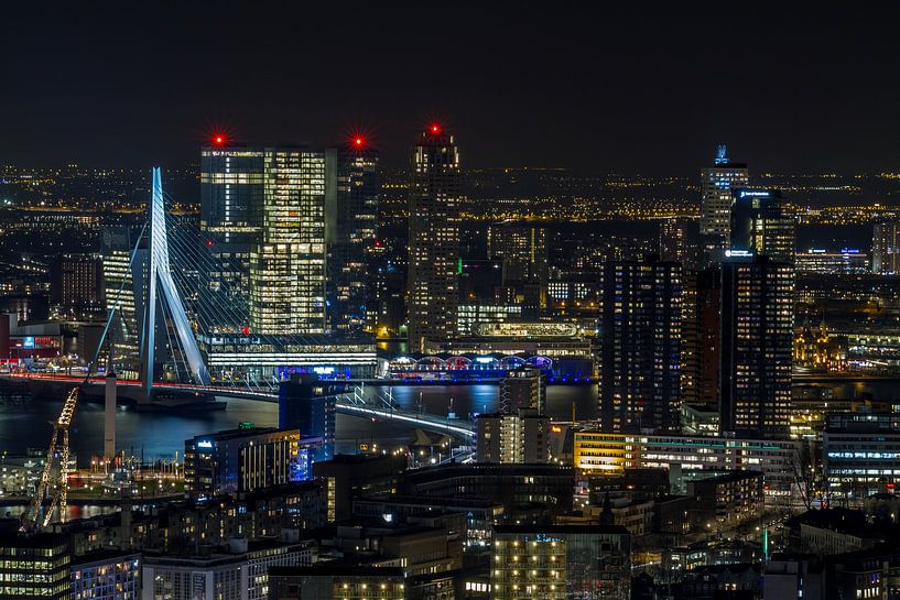 La ligne d'horizon de Rotterdam par MS Fotografie | Marc van der Stelt