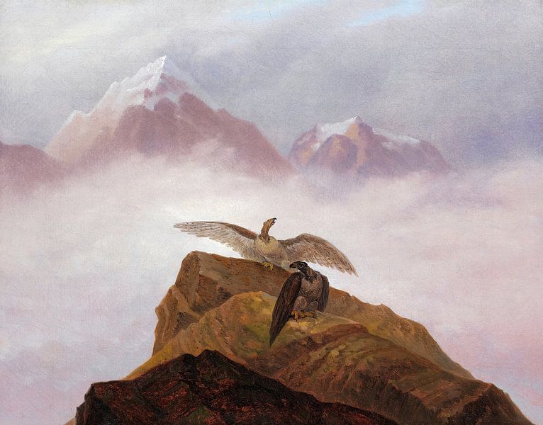 Carl Gustav Carus, Phantasie der Alpen, um 1822 von finemasterpiece