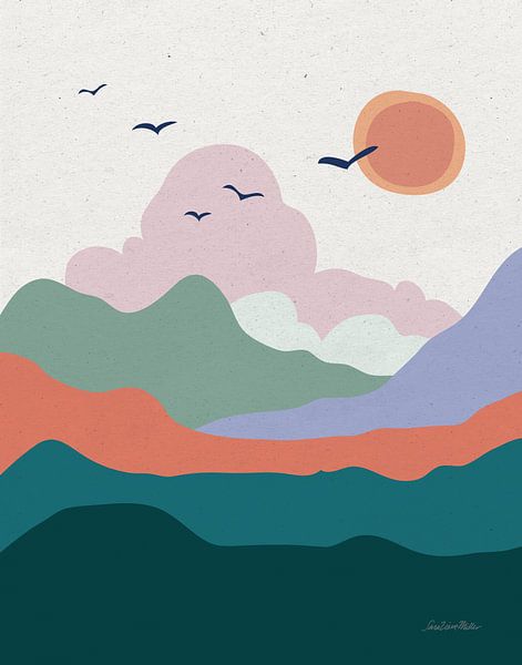 Heuvels en valleien II, Sara Zieve Miller van Wild Apple