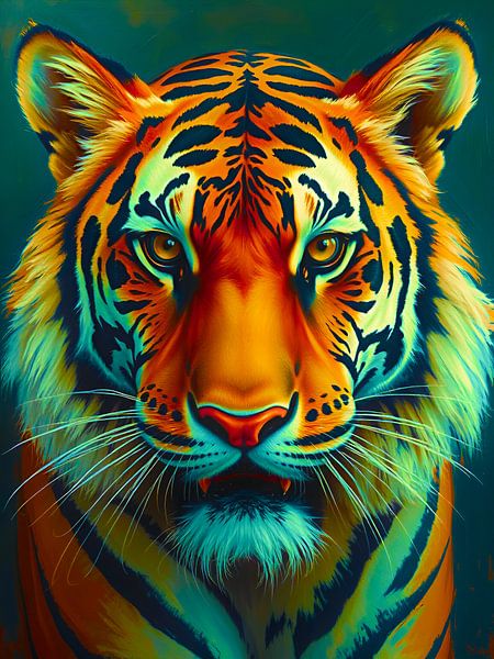 Majestueuze tijger - meesterwerk van dierenportretten van The Art of Mark Fischer