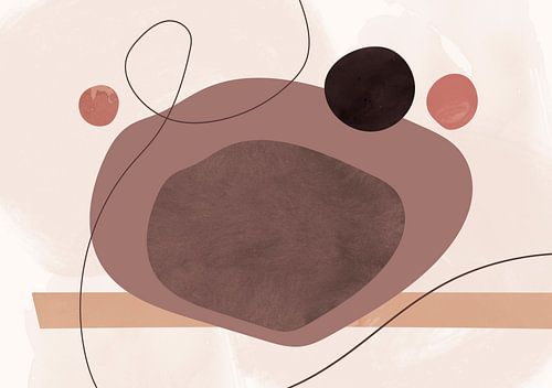 Mid Eeuw Modern Abstract