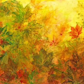 Feuilles d'automne abstraites sur Karen Kaspar