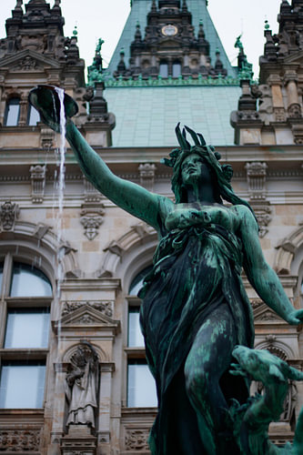 The Hygieia Fountain in Hamburg City Hall