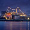 Die SS Rotterdam an einem Blauen Montag von Frans Blok