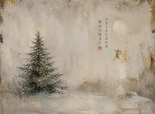 Japandi Winter – Stille Nacht & Zen-Poesie von BBGalerie24