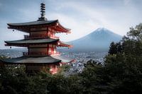 Pagoda view of Mount Fuji II