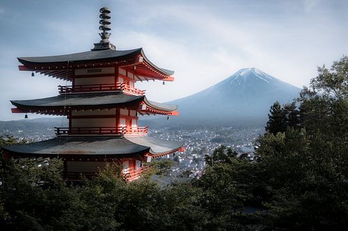 Pagodenblick auf den Berg Fuji II