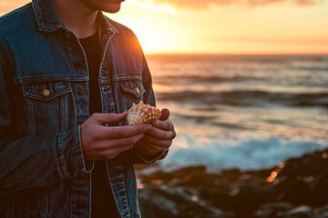 Sunset with a snack by Poster Art Shop