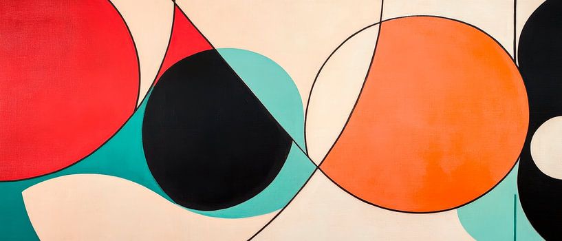 Abstrakte geometrische Komposition von Poster Art Shop
