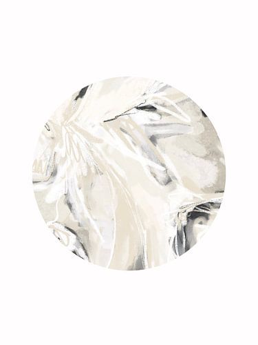 Cercle abstrait moderne Noir Blanc