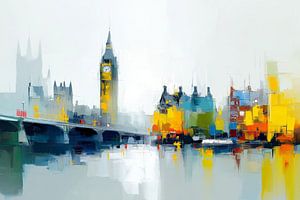 London in abstrakten Farben