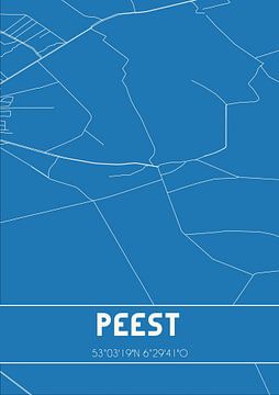 Blueprint | Carte | Peest (Drenthe) sur Rezona