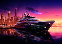 Cruiseschip in de stad