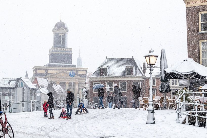 winter in Leiden van John Ouds