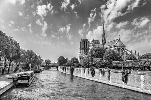 PARIS Cathedral Notre-Dame | monochrome