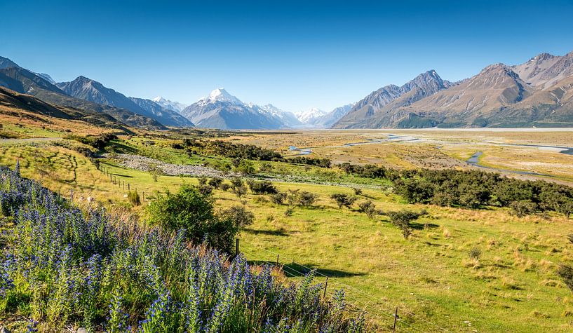 Mount Cook, Neuseelands höchster Berg von Troy Wegman
