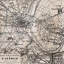 Plan historique de Paris St Germain par Andrea Haase Aperçu