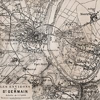Historical Map Of Paris St Germain