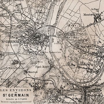 Plan historique de Paris St Germain sur Andrea Haase