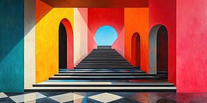 Surrealismus Innenarchitektur Architektur Design Geometrie