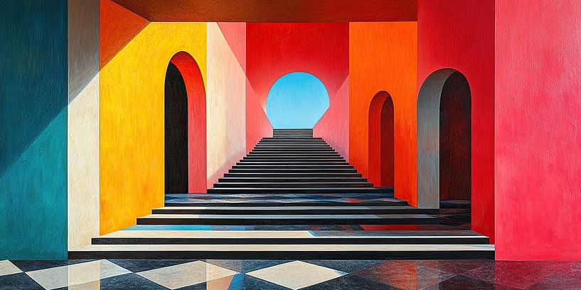 Surrealismus Innenarchitektur Architektur Design Geometrie von Niklas Maximilian