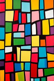 Farbenfrohes Mosaik von Poster Art Shop