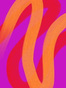 Neon purpleorangered