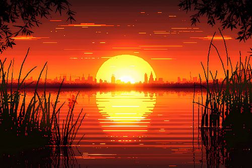 Minimalistisch lijnencompositie