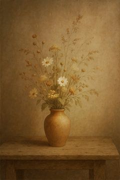 Couches de terre douce - Japandi Texture Art sur Marijke Trienekens