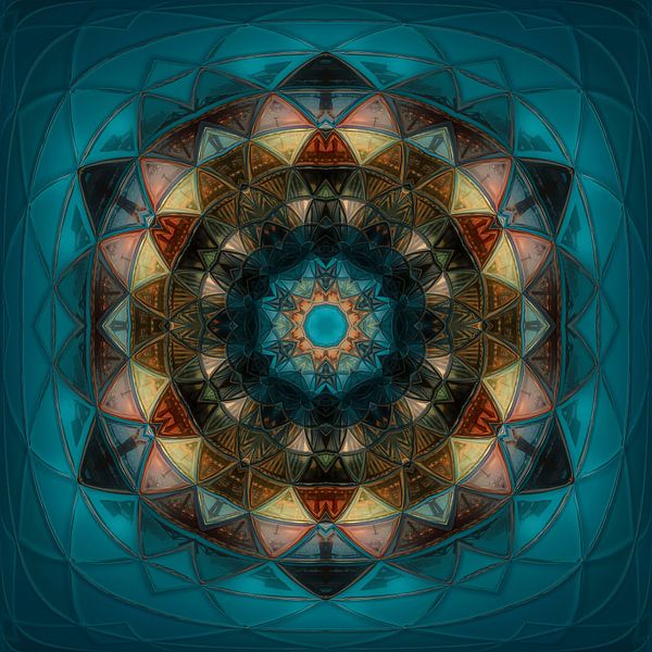 Mandala Hafenkräne von Sabine Wagner