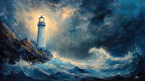 Leuchtturm im Meer