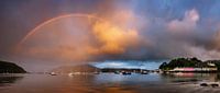 Portree Bay panorama van Wojciech Kruczynski thumbnail