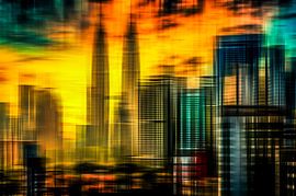 Kuala Lumpur au coucher du soleil sur Dieter Walther