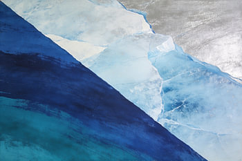Arktis-Statement – Cool Blue Wandkunst