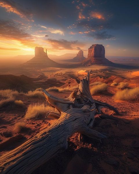 Rotes Tal im Sonnenschein von fernlichtsicht