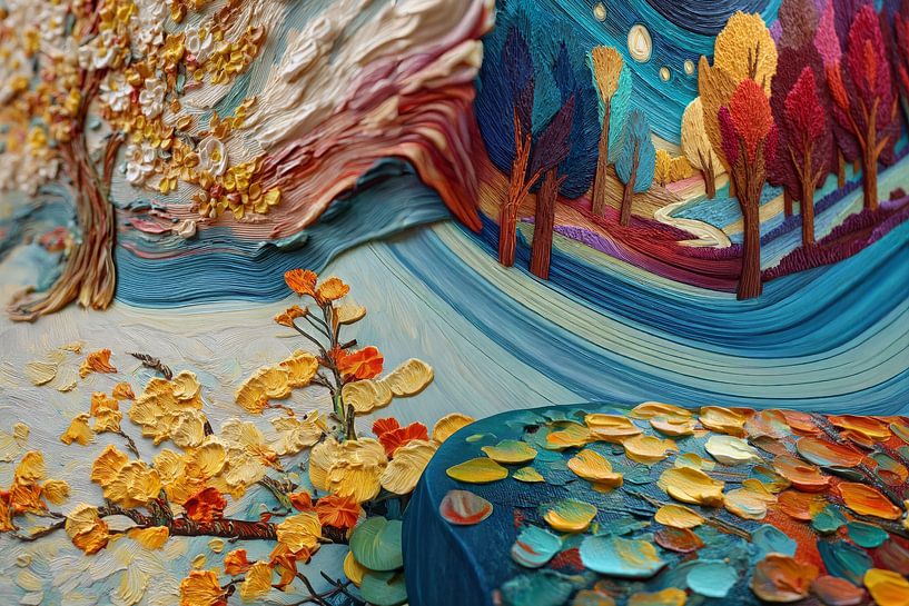 picturesque abstract autumn by Egon Zitter
