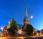 Petrikirche, Abenddämmerug, Old Town, Lübeck, Sleeswijk-Holstein, Duitsland, Europa van Torsten Krüger thumbnail