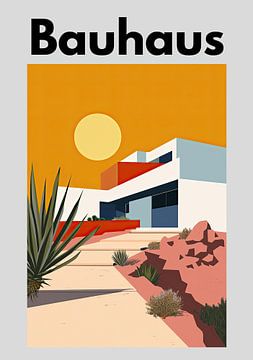 Bauhaus Poster Bauhaus Kunstdruk van Niklas Maximilian