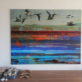 Customer photo: Planet Texel by Ger Veuger, on canvas