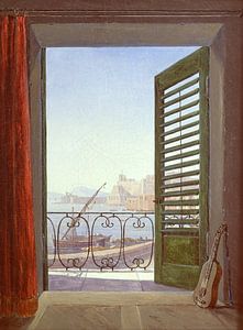 Carl Gustav Carus.Balkon in Neapel